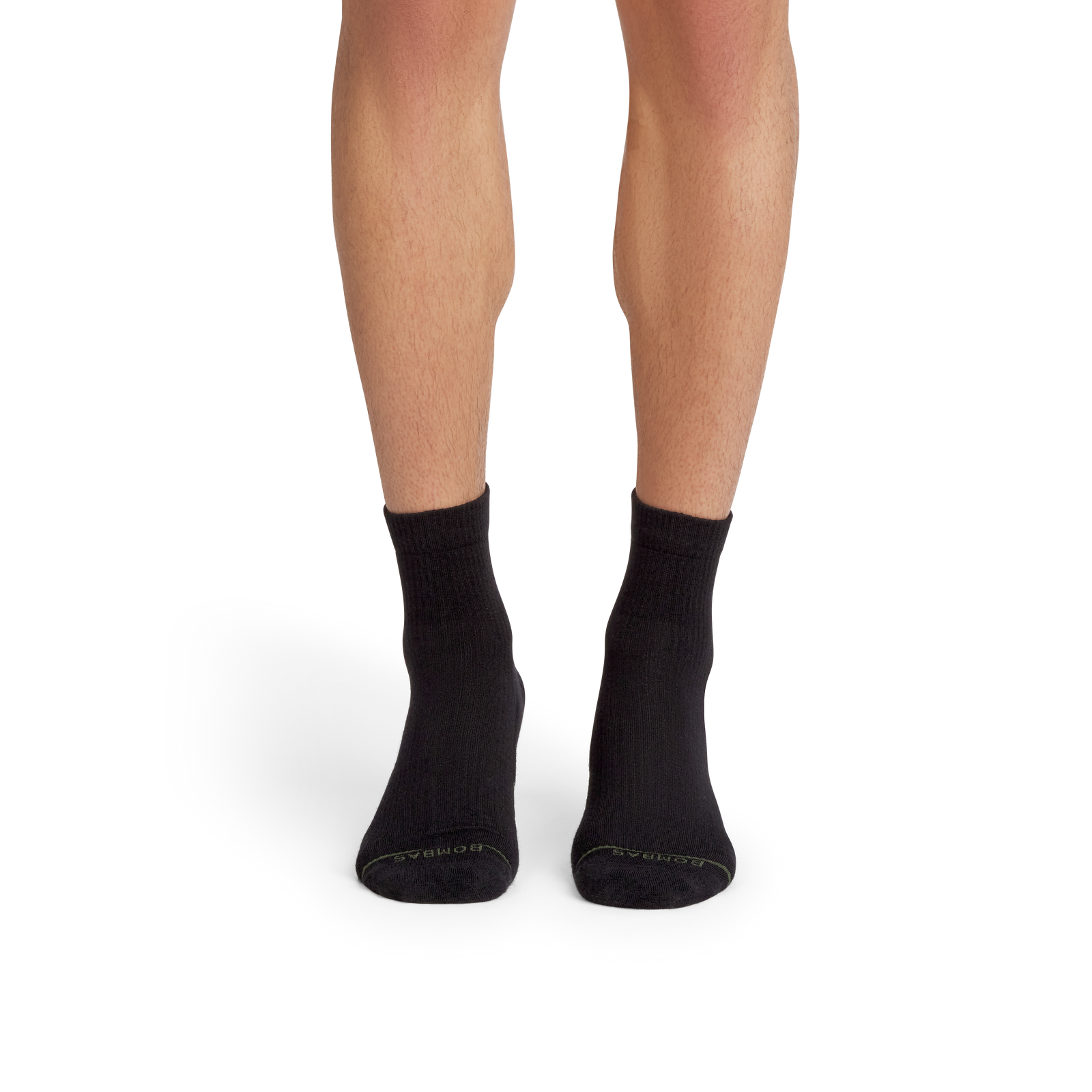 Merino Modern Rib Quarter Socks - black MO1 [10118]