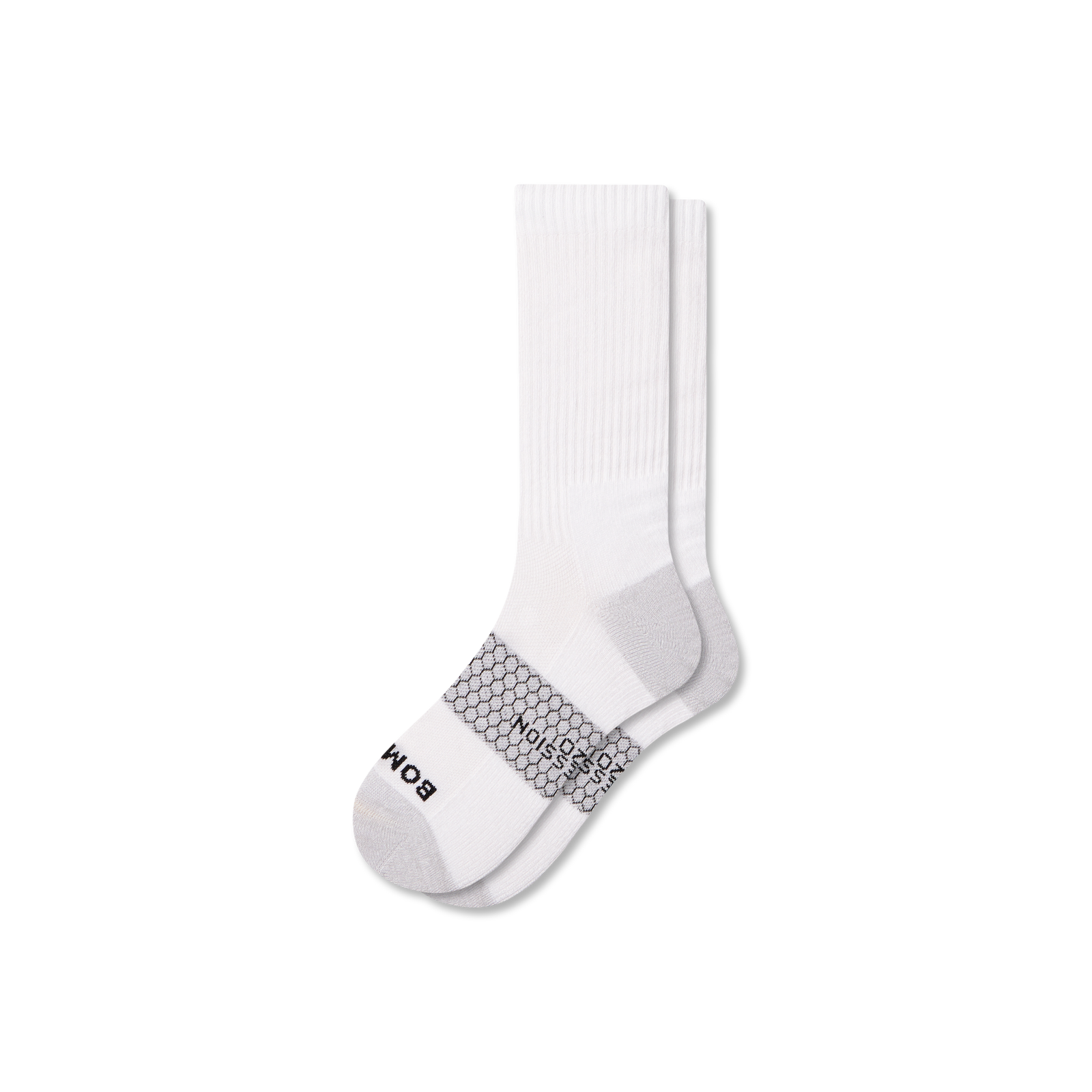 Everyday Compression Calf Socks - White L [10127]