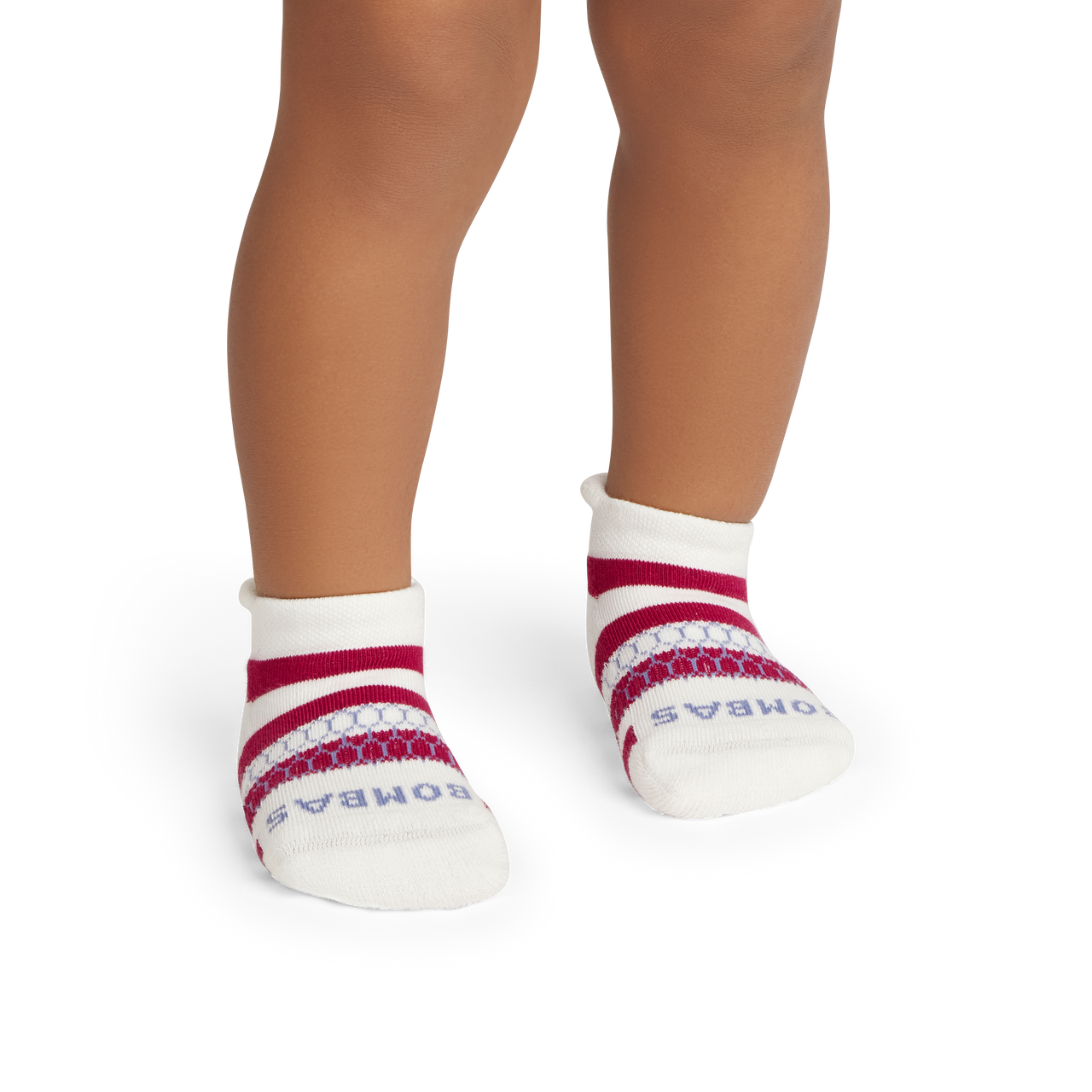 Toddler Gripper Ankle Socks - softe white pomegranate TO1 [10139]
