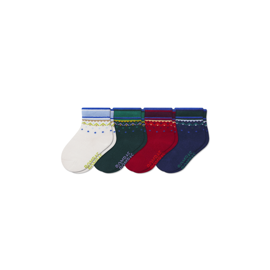 Toddler Lightweight Calf Sock 4-Pack - Outdoor Office Step