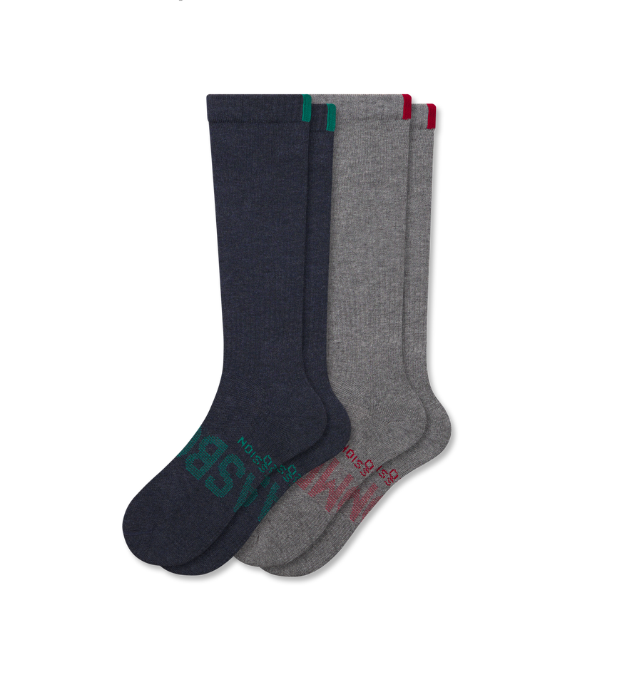 Women’s Everyday Compression Knee High Sock 2-Pack Gift Box - Steady Control