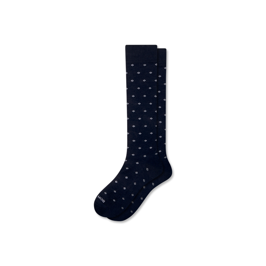Men's Dress Over the Calf Socks - Cozy Shift Move