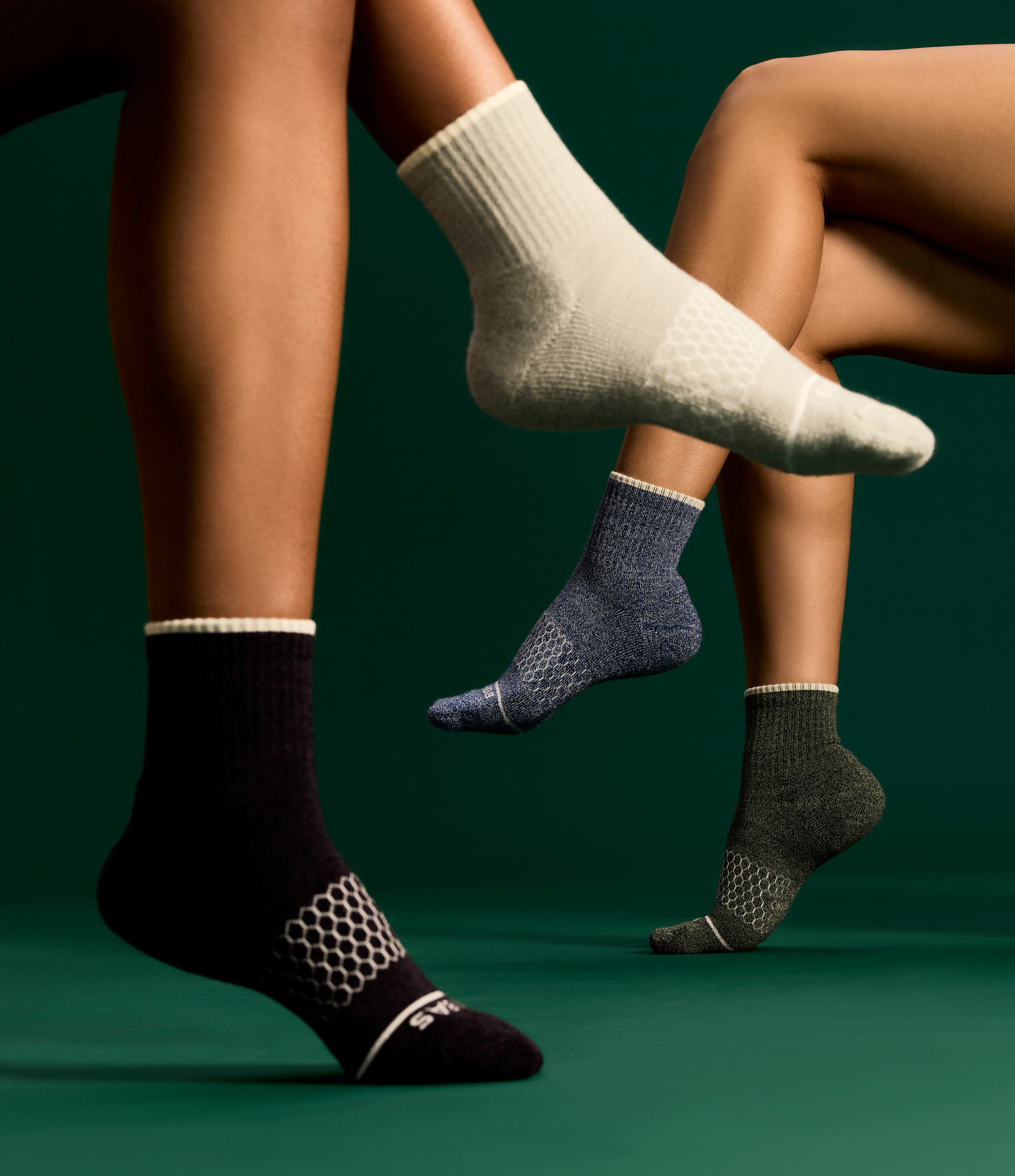 Merino Wool Blend Quarter Sock 4-Pack - glacier haze mix [10287][LIFESTYLE]