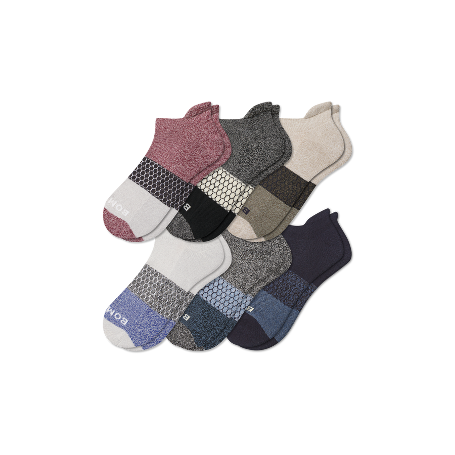 Men’s Tri-Block Ankle Sock 6-pack - Run Office Rotation