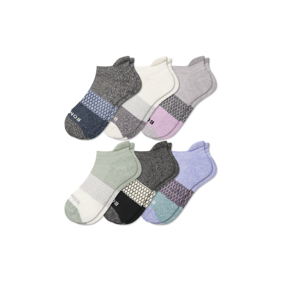 Youth Tri-Block Ankle Sock 6-Pack - Easy Lounge Rotation