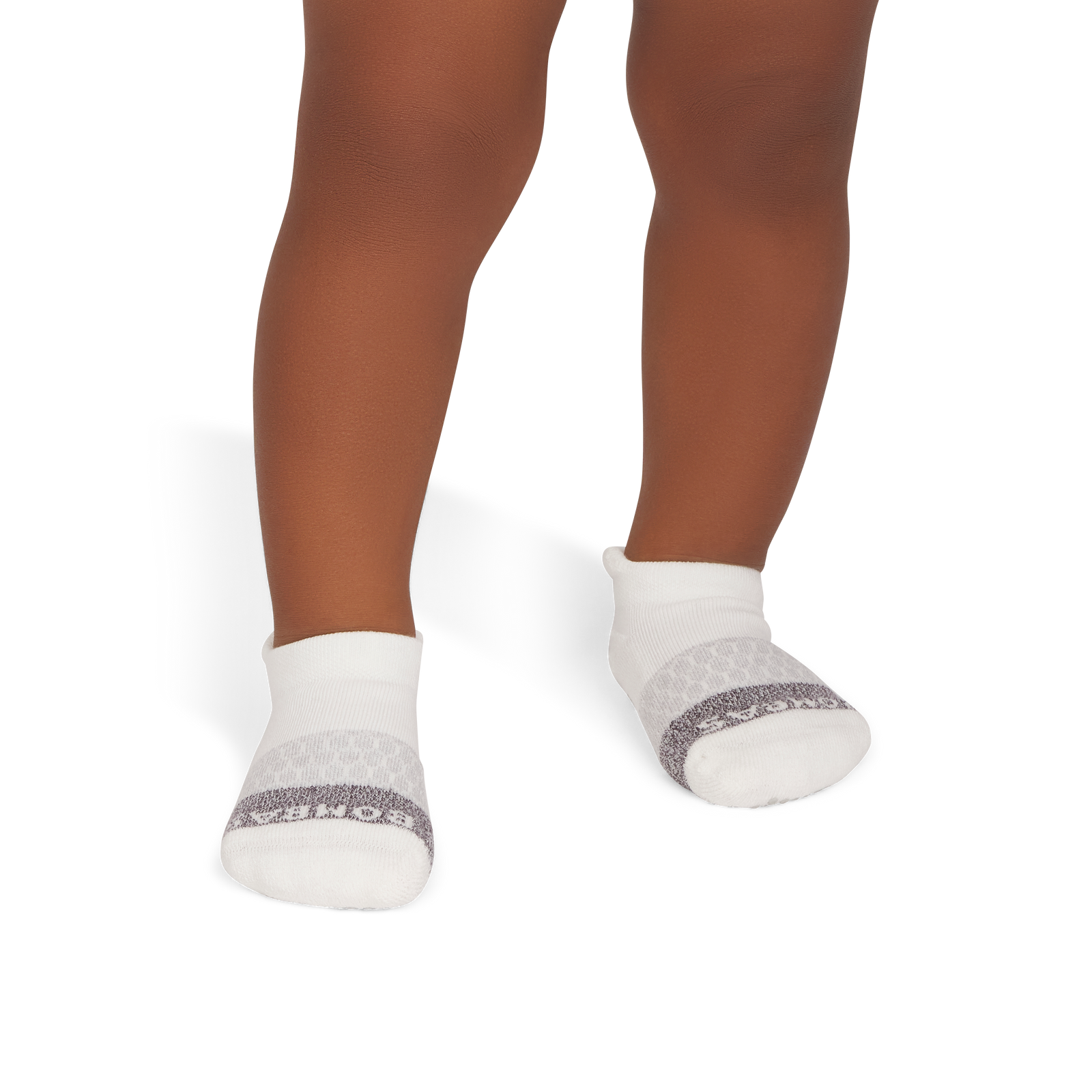 Toddler Gripper Ankle Socks - soft white charcoal TO1 [10319]