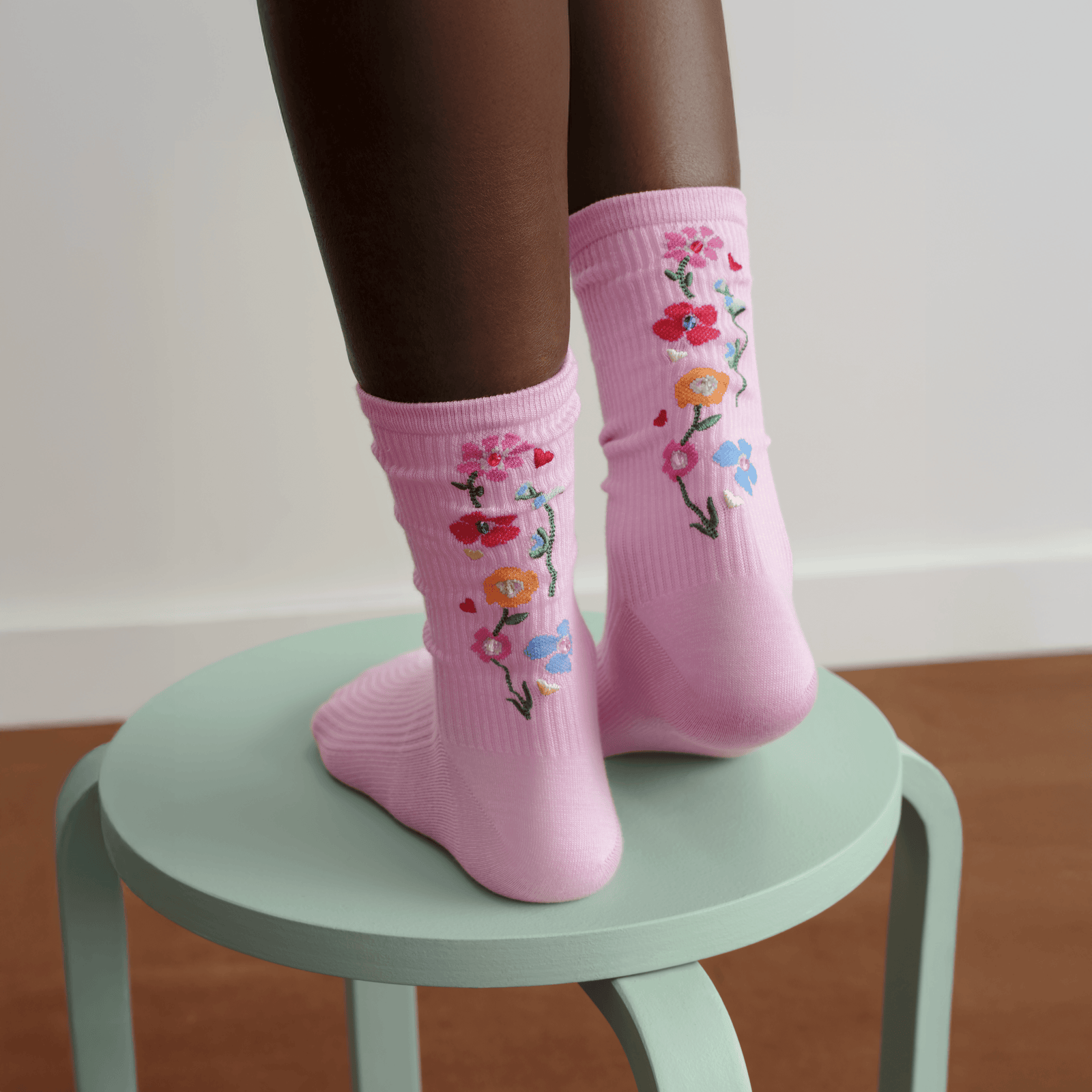Lightweight Ribbed Half Calf Socks - Bliss Pink [LIFESTYLE] [10345]