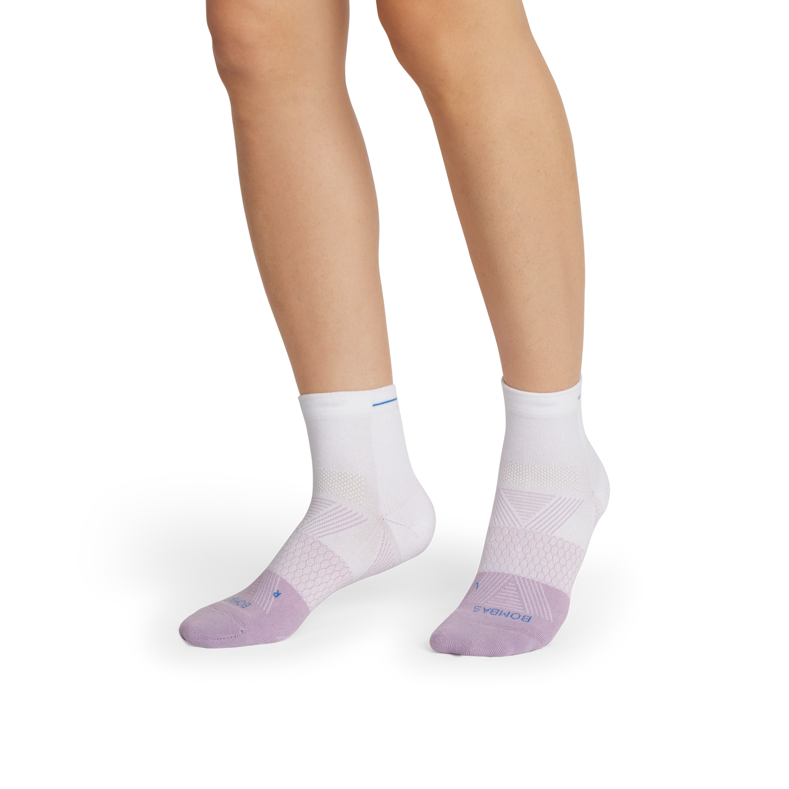 Run Quarter Socks - white washed lavender WO1 [10364]