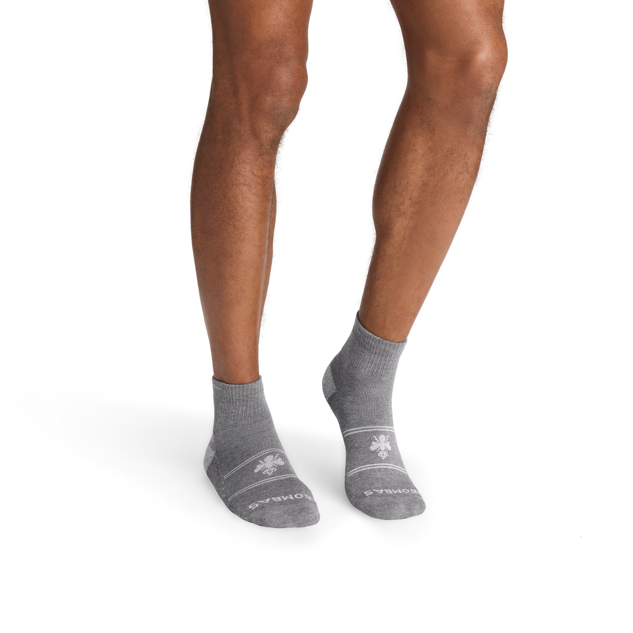 Golf Quarter Socks - med grey htr L [10422]