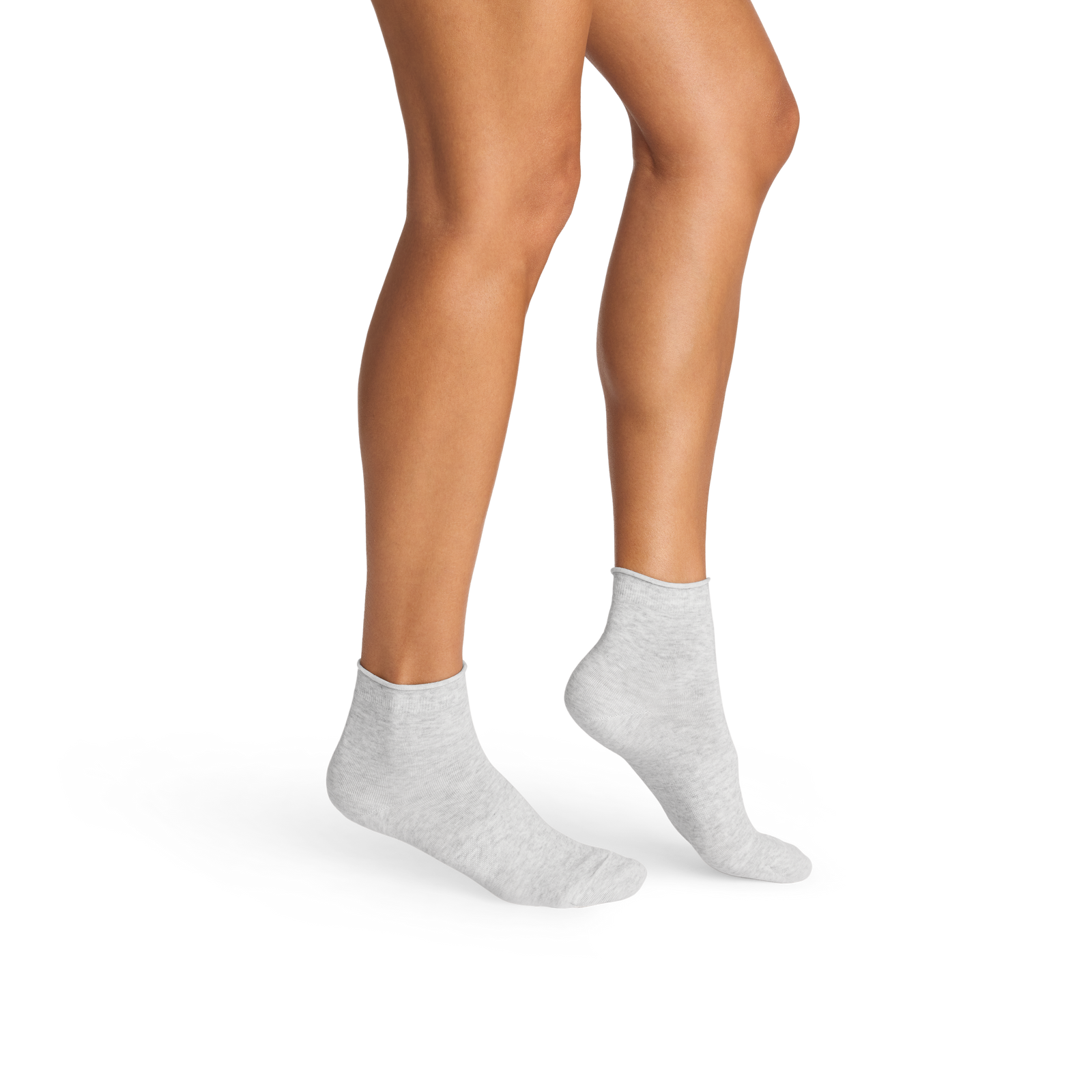 Lightweight Roll Top Quarter Socks - varsity grey WO1 [10426]
