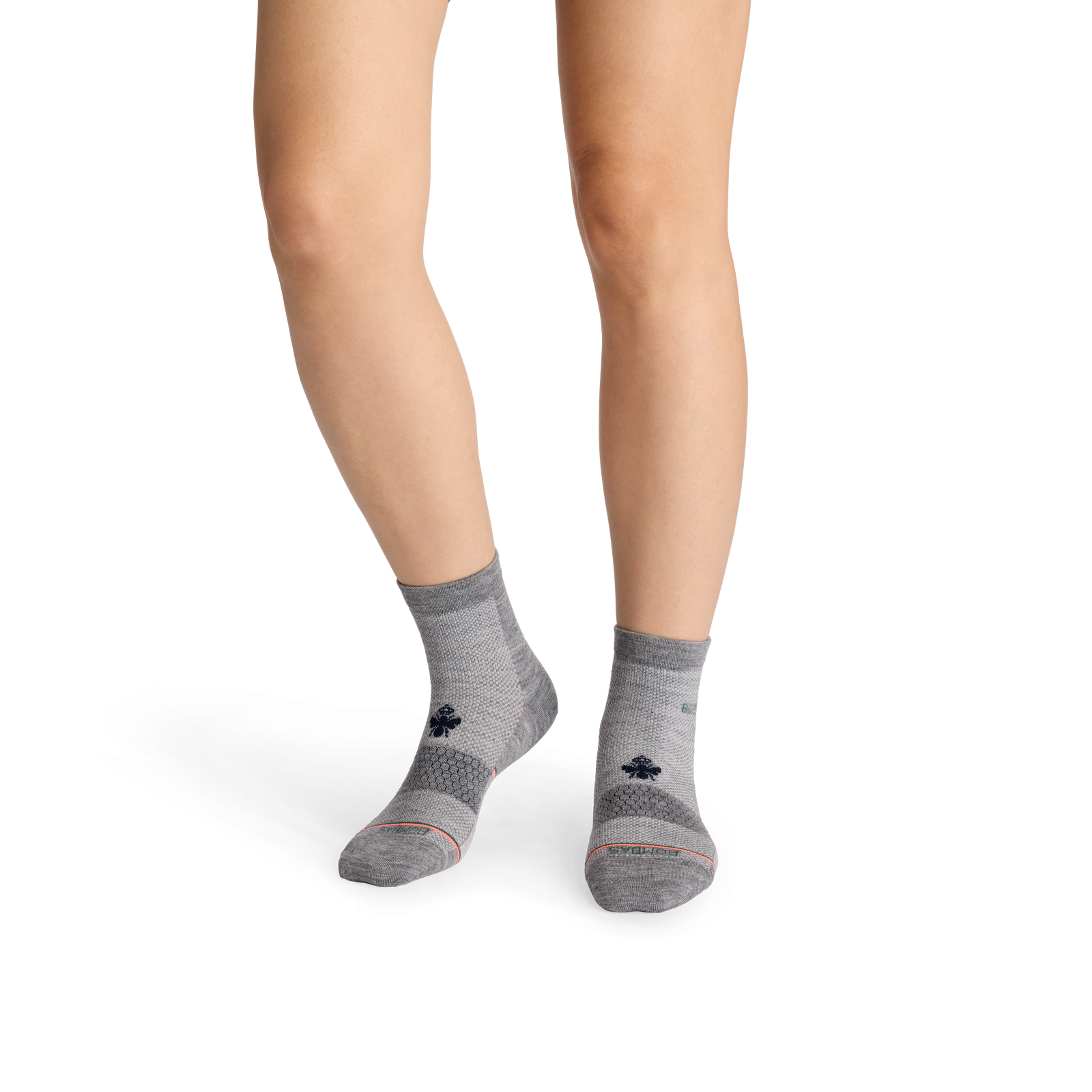 UltraLite Sport Merino Wool Blend Quarter Socks - Grey WO1 [10442]