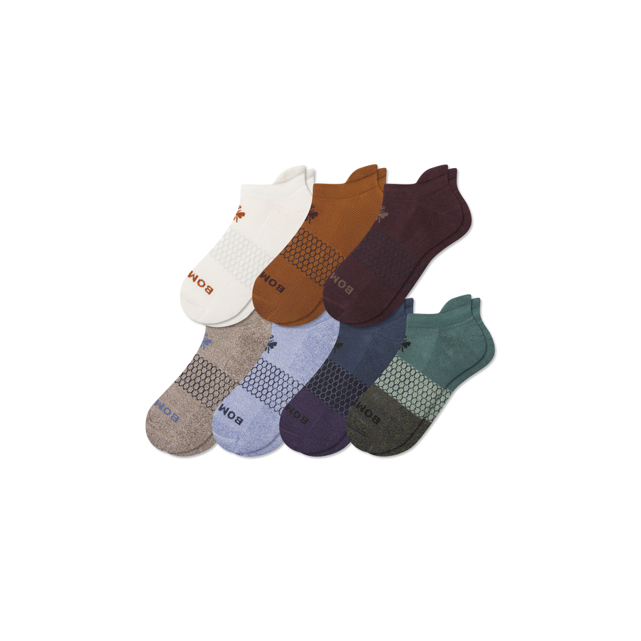 Men's Week of Bombas Ankle Sock 7-Pack - Cozy Ankle Step