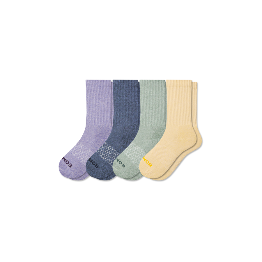 Youth Marl Calf Sock 4-Pack - Everyday Ankle Rotation