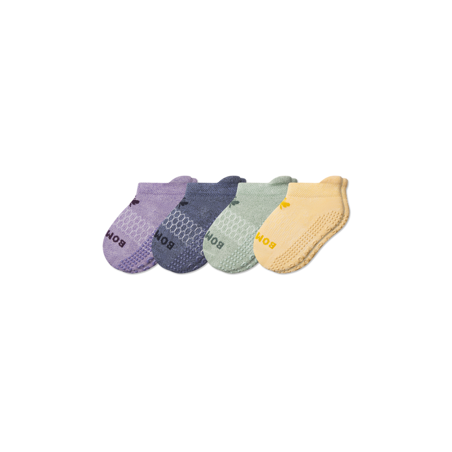 Toddler Marl Gripper Ankle Sock 4-Pack - Trail Crew Move