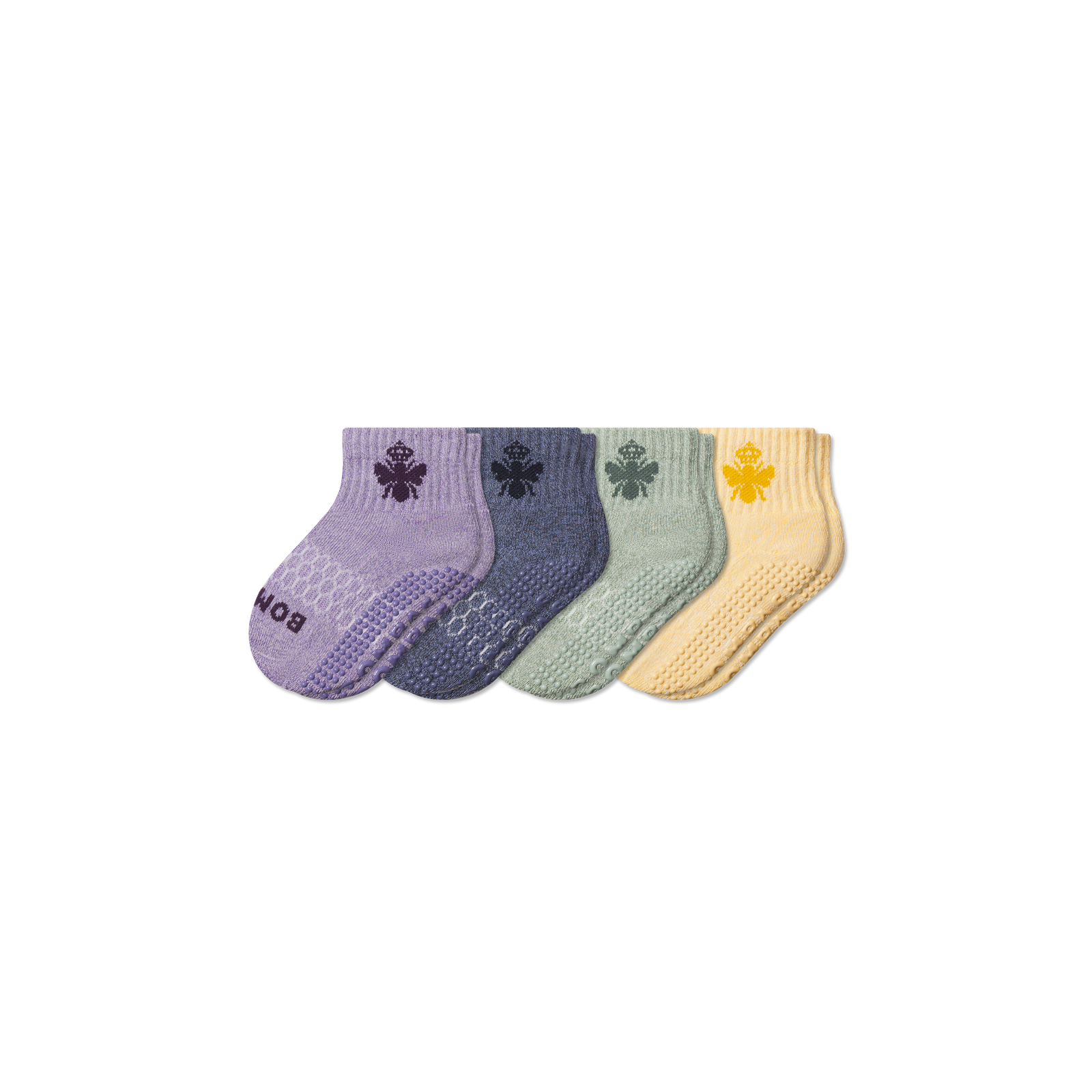 Toddler Gripper Calf Socks - sage blue mix L [10494]
