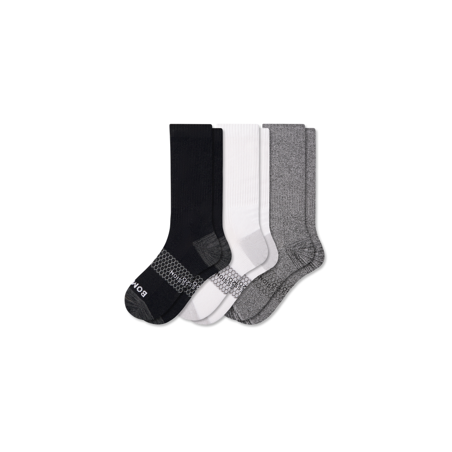 Men’s Everyday Compression Calf Sock 3-Pack (15-20mmHg) - Trail Training Flow