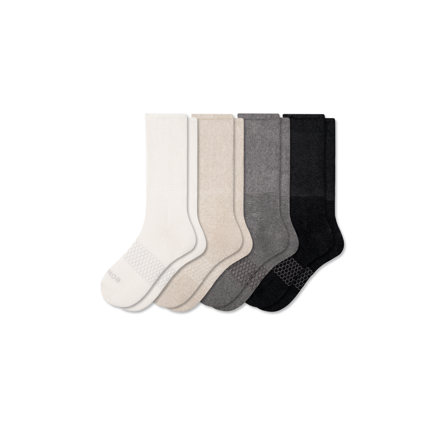 Men's Wide Calf Sock 4-Pack - Soft Everyday Move
