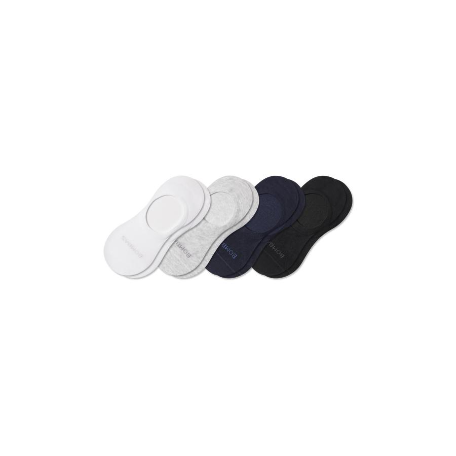 Men's Lightweight No Show Sock 4-Pack - Daily Ankle Step