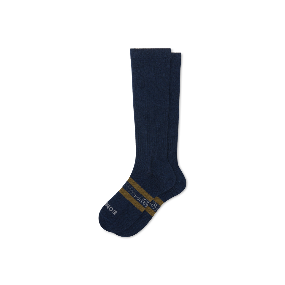 Casual_Compression Knee_High - Midnight_Navy L [10796]
