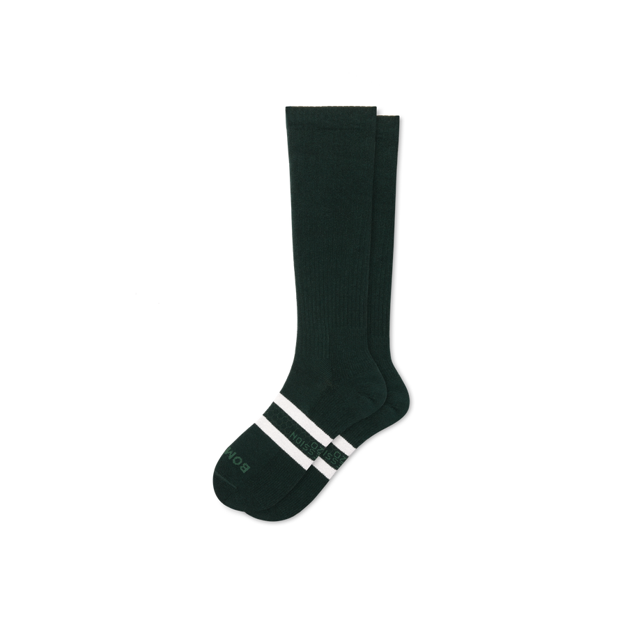 Men's Everyday Compression Knee High Socks (15-20mmHg) - Court Warmup Fit