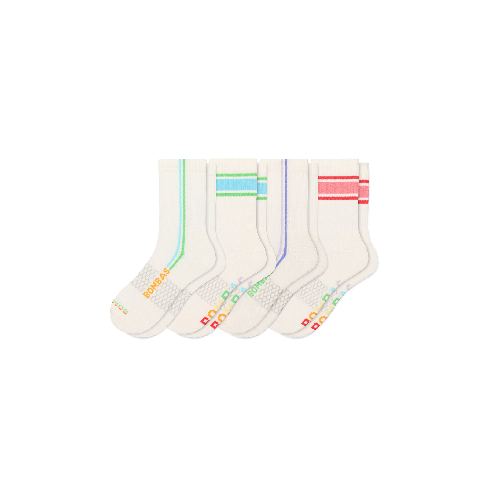 Half Calf Socks - Pride Stripe Mix L [11188]