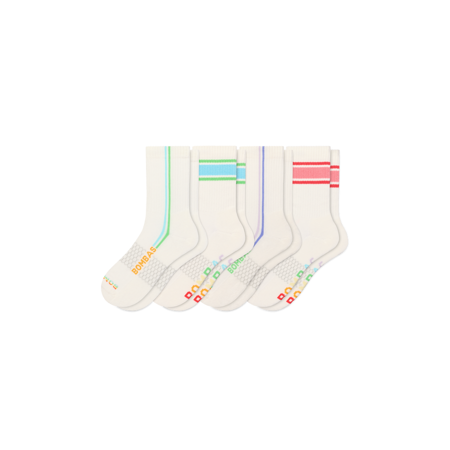 Pride Half Calf Sock 4-Pack - Cushion School Pair