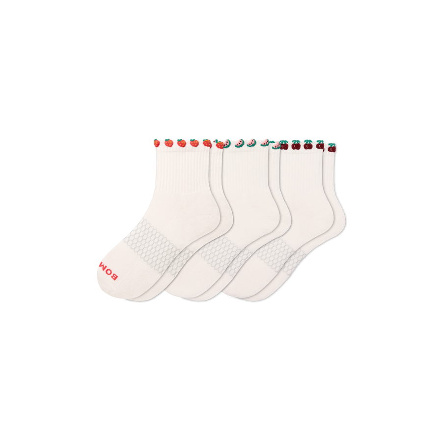 Women's Farmer's Market Quarter Sock 3-Pack - Comfort Court Move