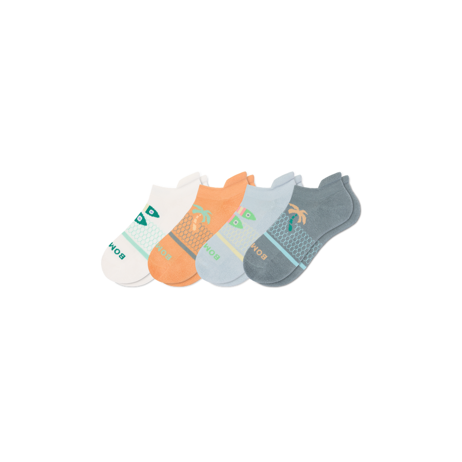 Youth Seaside Ankle Sock 4-Pack - Outdoor Office Rotation