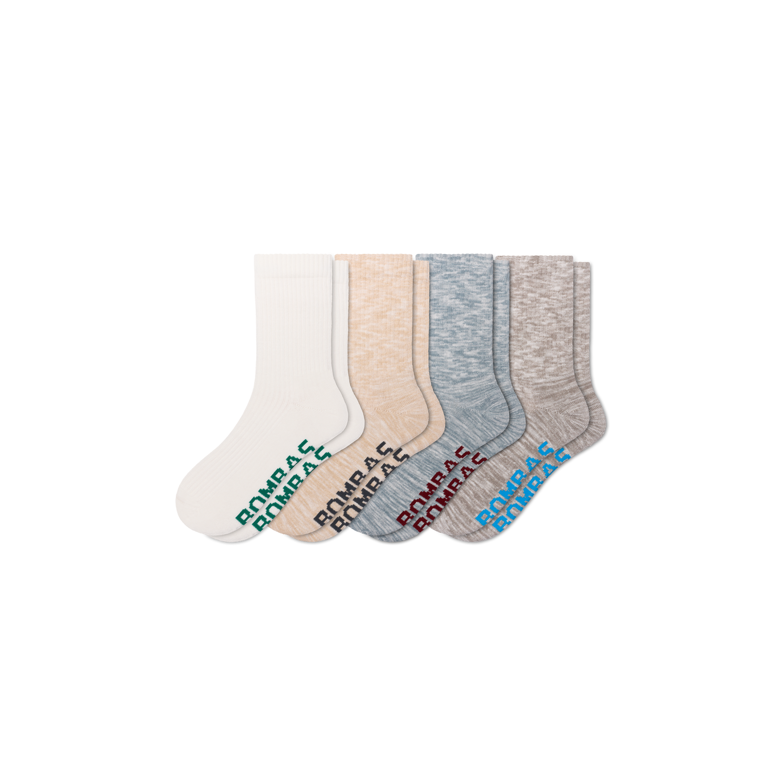 Women's Summer Slub Half Calf Socks - Storm Mix L [11210]