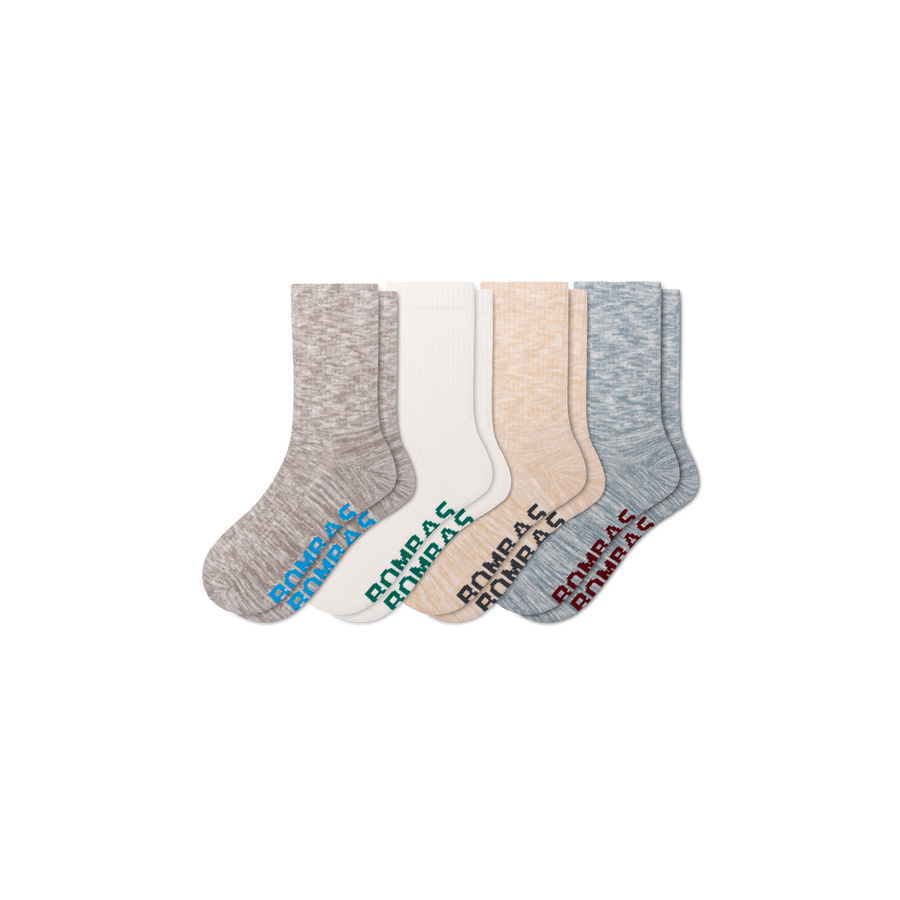 Men's Summer Ragg Half Calf Sock 4-Pack - Light Home Step