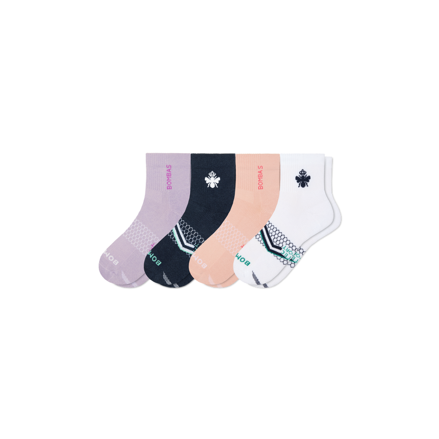 Women's All Sport Quarter Sock 4-Pack - Smooth Recovery Comfort