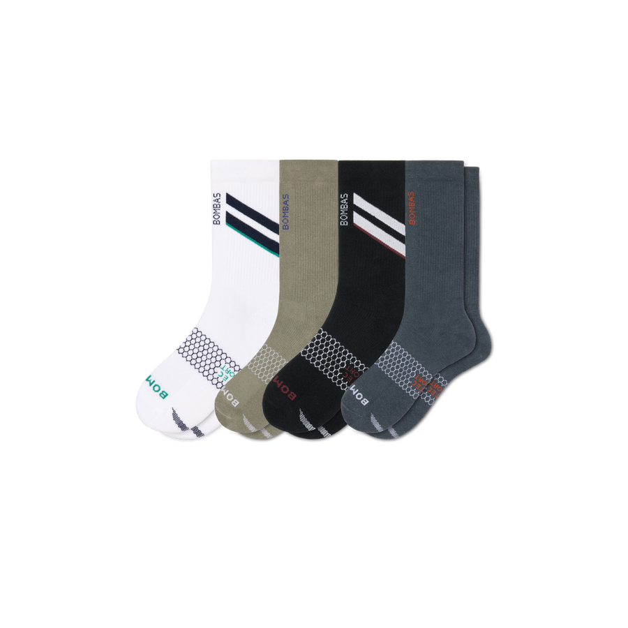 Men's All Sport Calf Sock 4-Pack - Cozy Shift Support