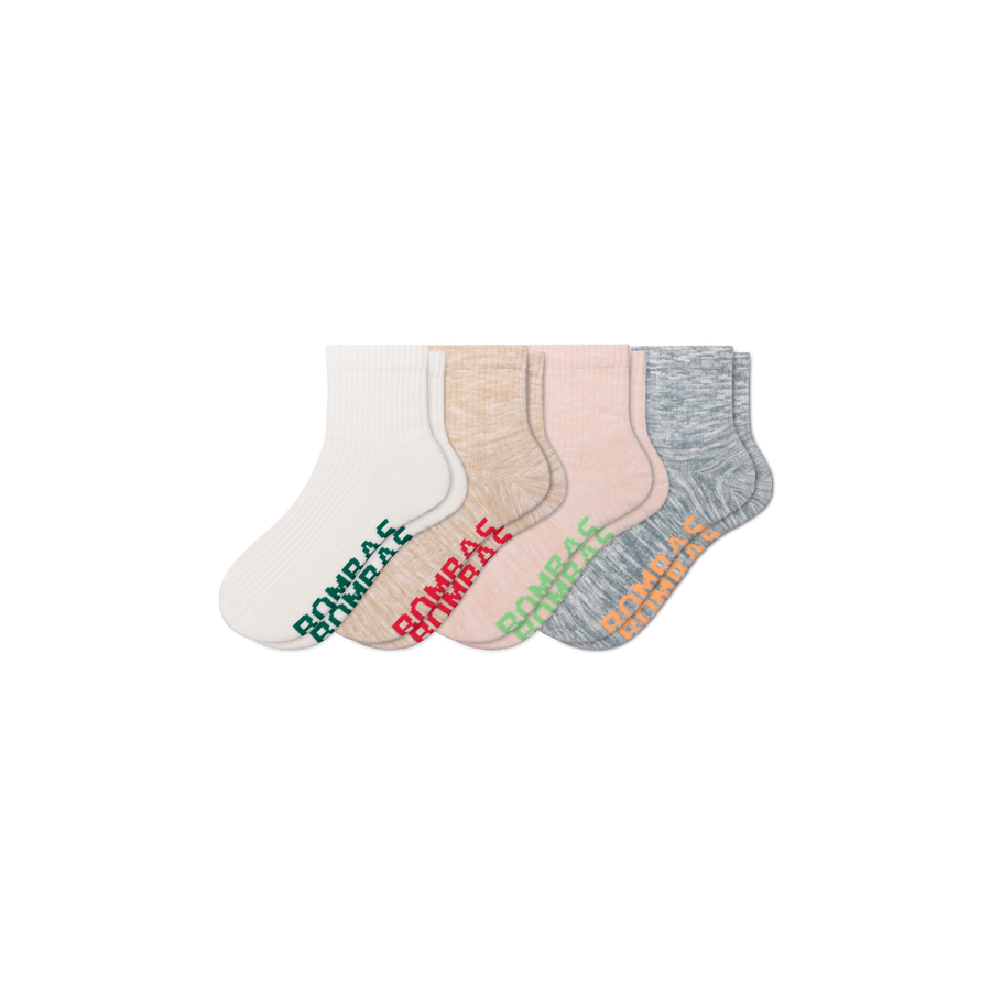 Women's Summer Ragg Quarter Sock 4-Pack - Light Hike Pair