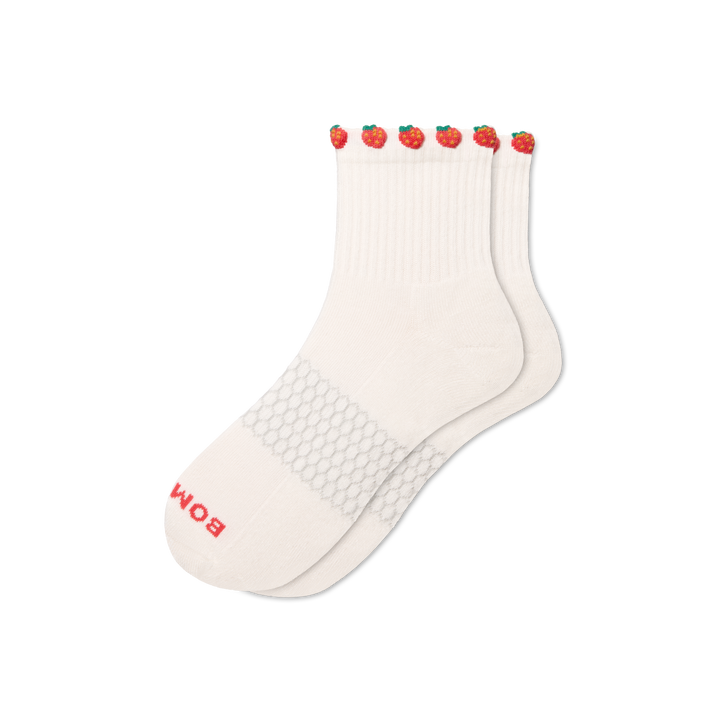 Quarter Socks - Strawberries L [11326]