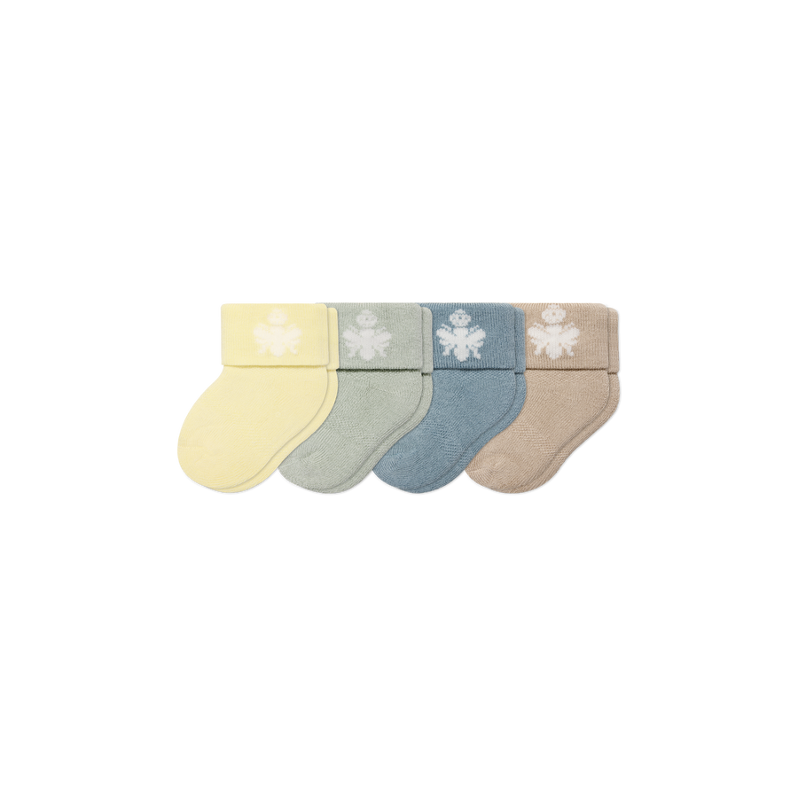 Baby Sock 4-Pack (0-6 Months) - Play Day Step