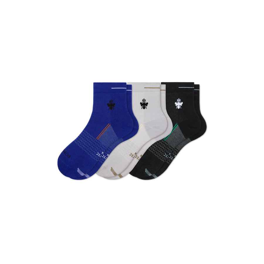 Men's Run Quarter Sock 3-Pack - Fresh Lounge Comfort