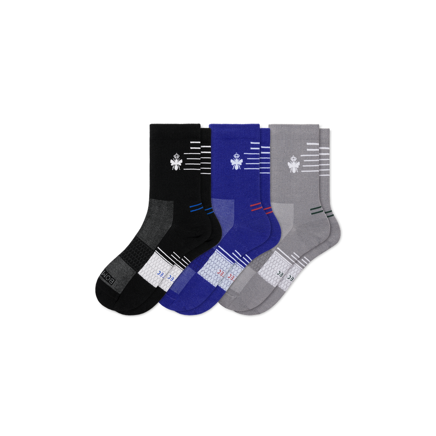 Men's UltraLite Sport Half Calf Sock 3-Pack - Modern School Rotation