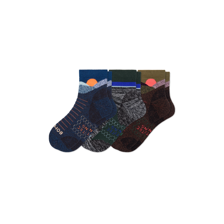 Men's Hiking Quarter Sock 3-Pack - Light Rotation