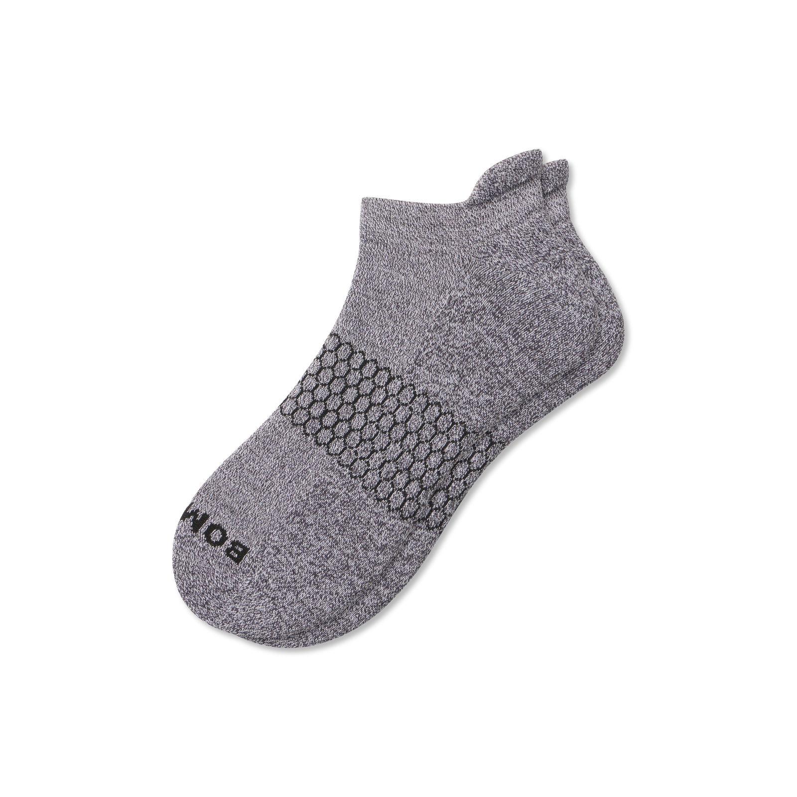 Marl Ankle Socks - Charcoal / White L [3360]