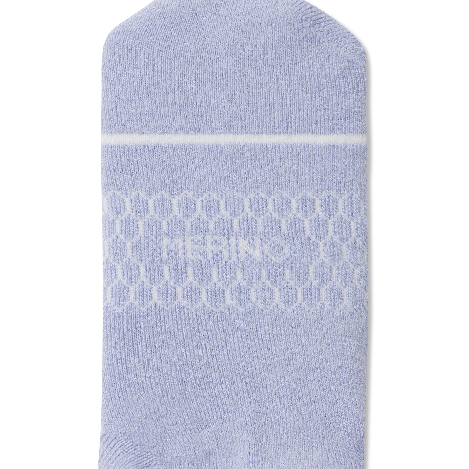 Youth Merino Wool Blend Calf Socks - Dawn Blue Detail [3535]