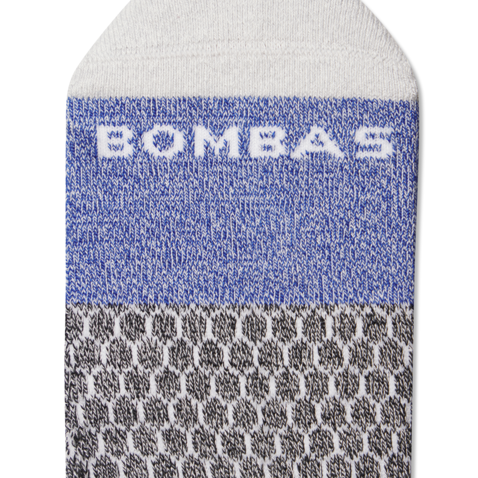 Tri-Block Ankle Sock - grey black royal blue MO1 [3628]