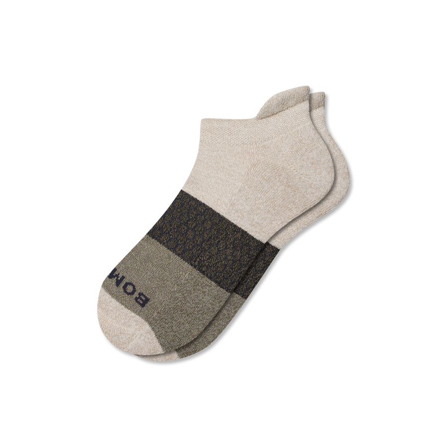 Men's Tri-Block Ankle Sock - Classic Home Step