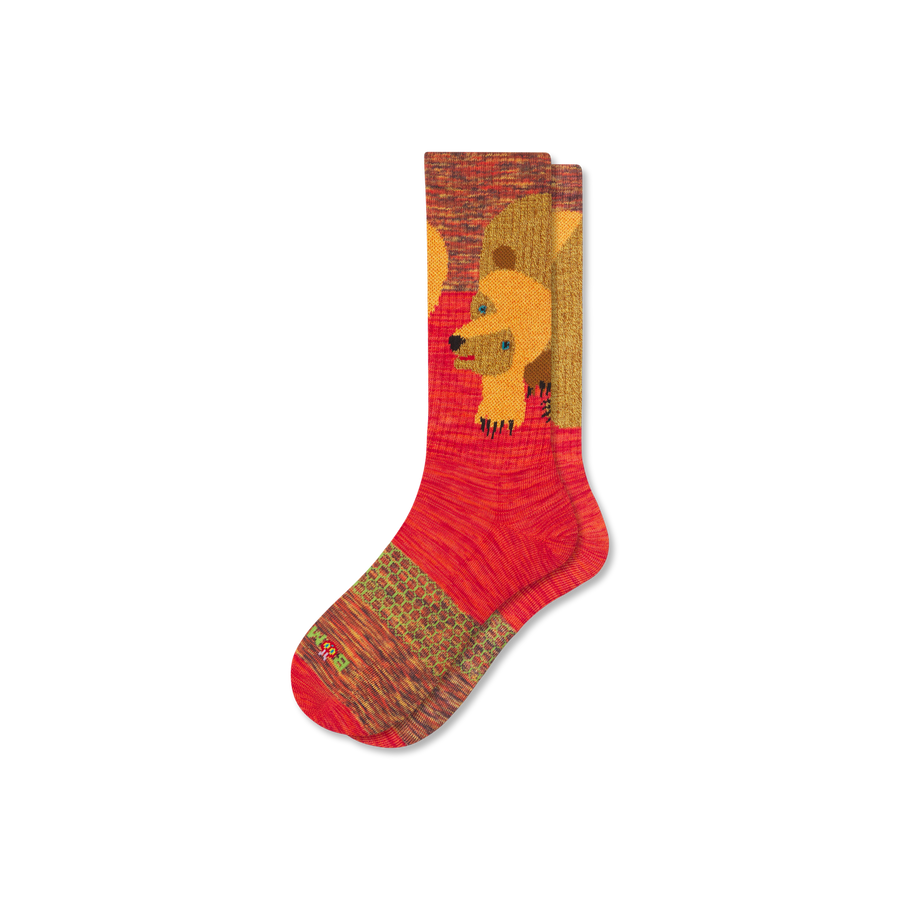 Eric Carle Big Brown Bear Calf Socks - Everyday Low Cut Cushion