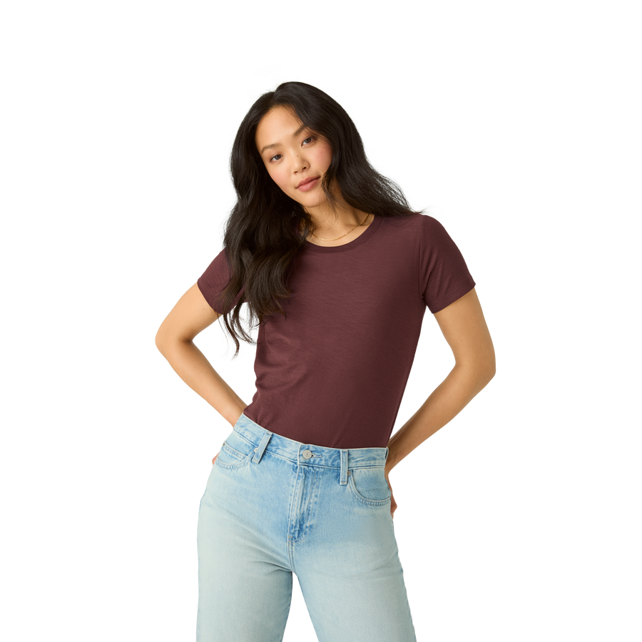 Women's Air Slub Crew Neck T-Shirt - Essential Crew Style