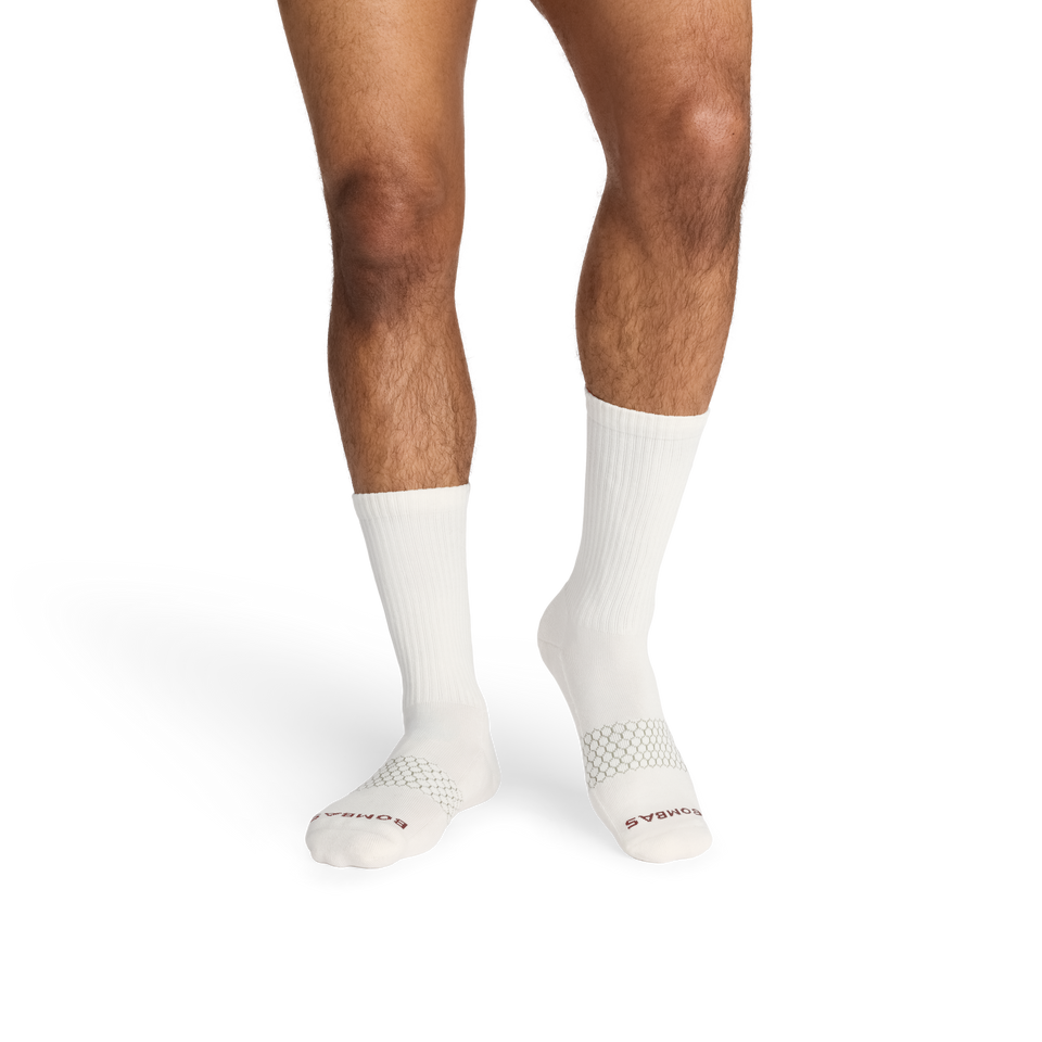 Calf Socks - soft white plum brown MO1 [6570]