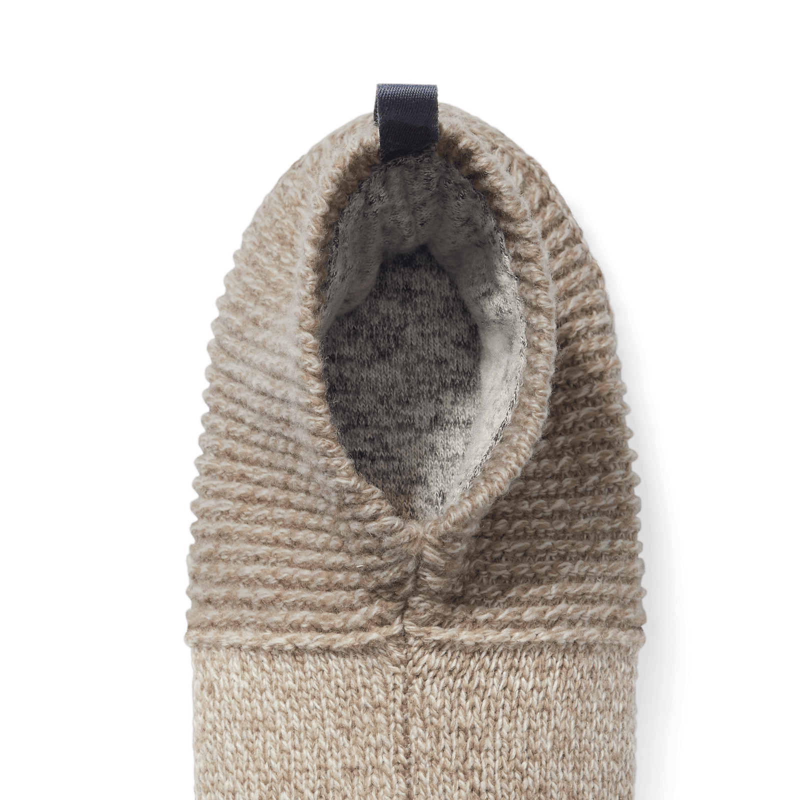 Marl Gripper Slipper Taupe Detail