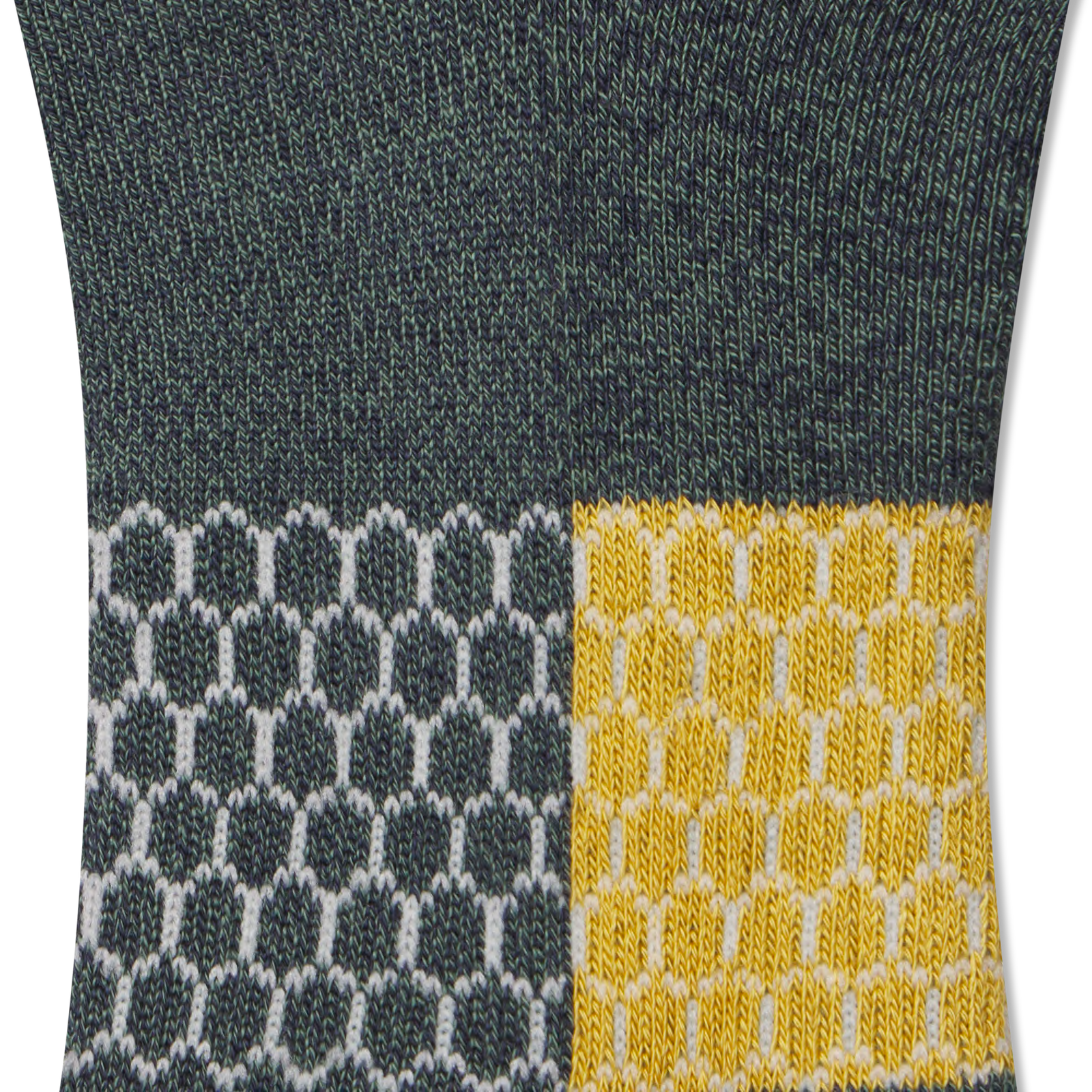 Marl Ankle Socks - Dark Sage Midnight Navy Detail [6973]