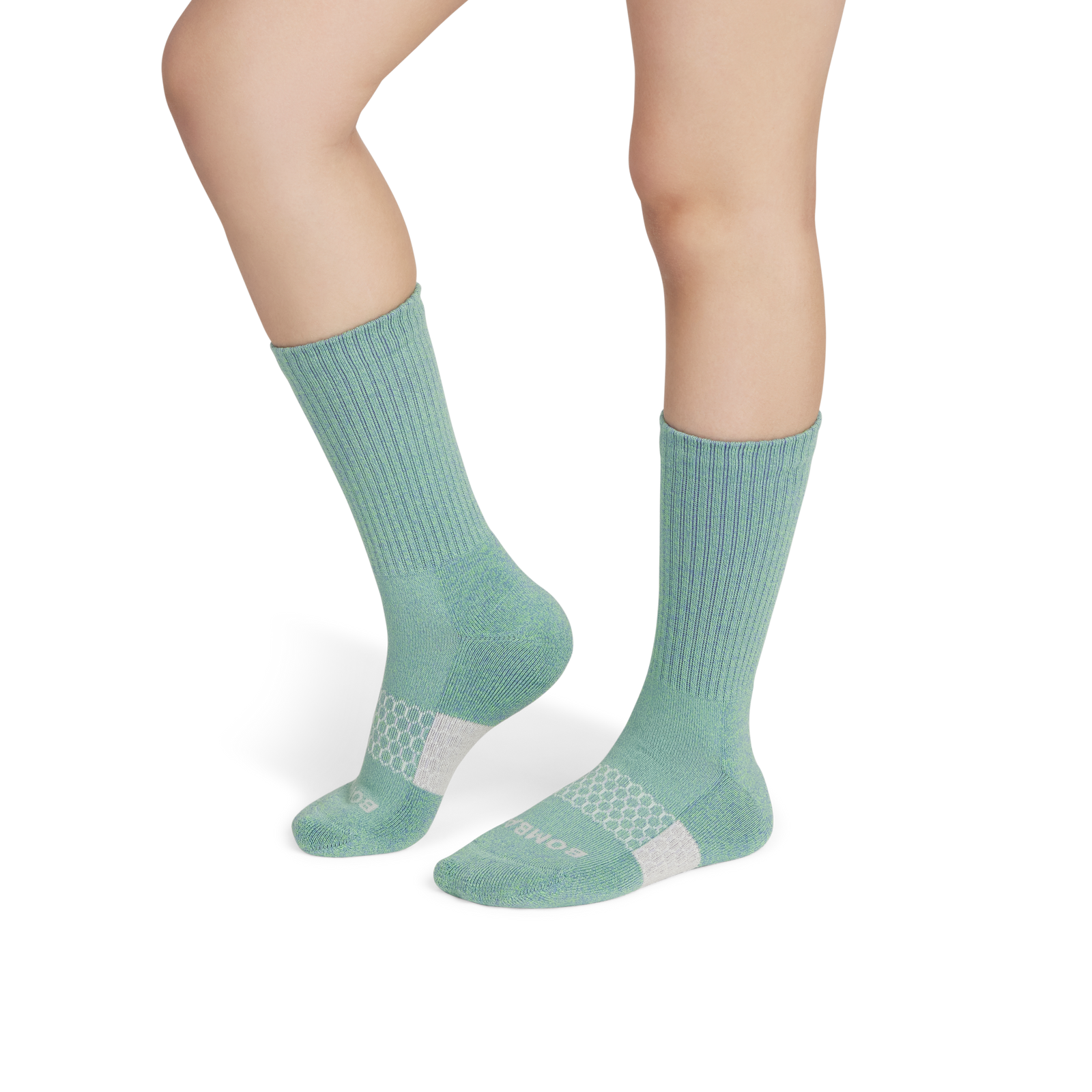 Marl Calf Socks - Hydro Green / Peri Sky YO1 [6975]