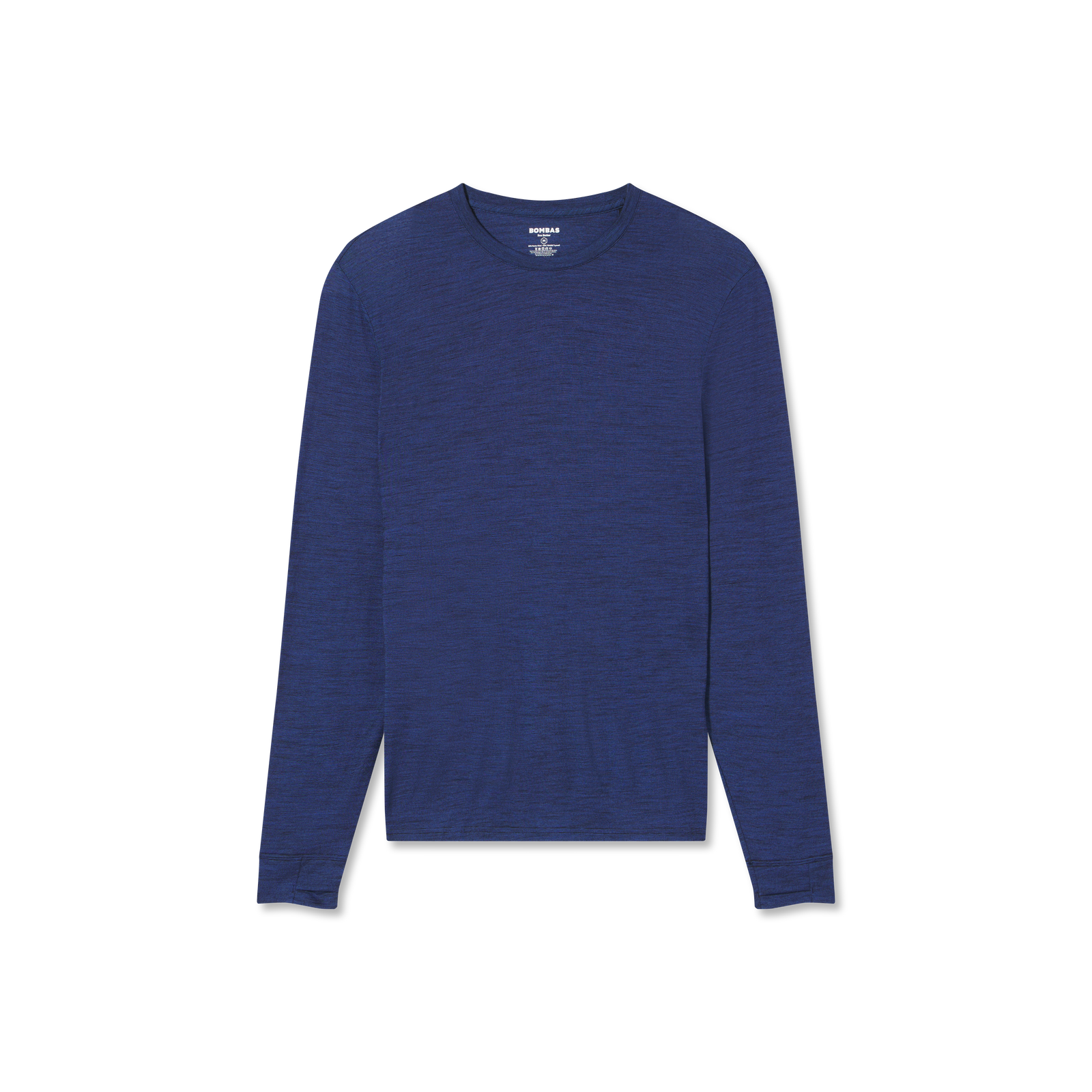 Men's Merino Blend Crew Neck Long Sleeve T-Shirt - Moon Lagoon L [7052]