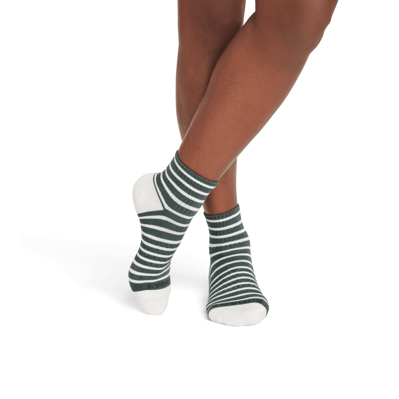 Striped Quarter Socks mossgrey-WO-2-transparent